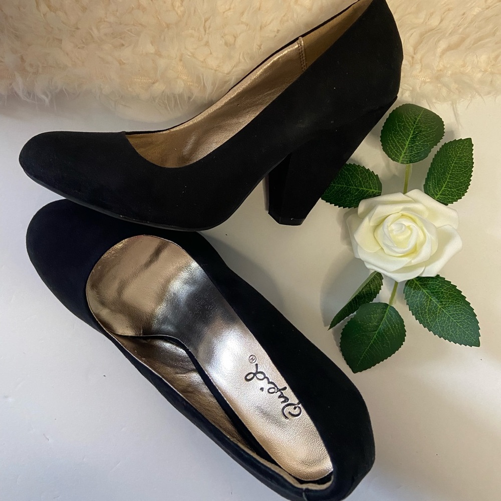 Black Velvety Heels